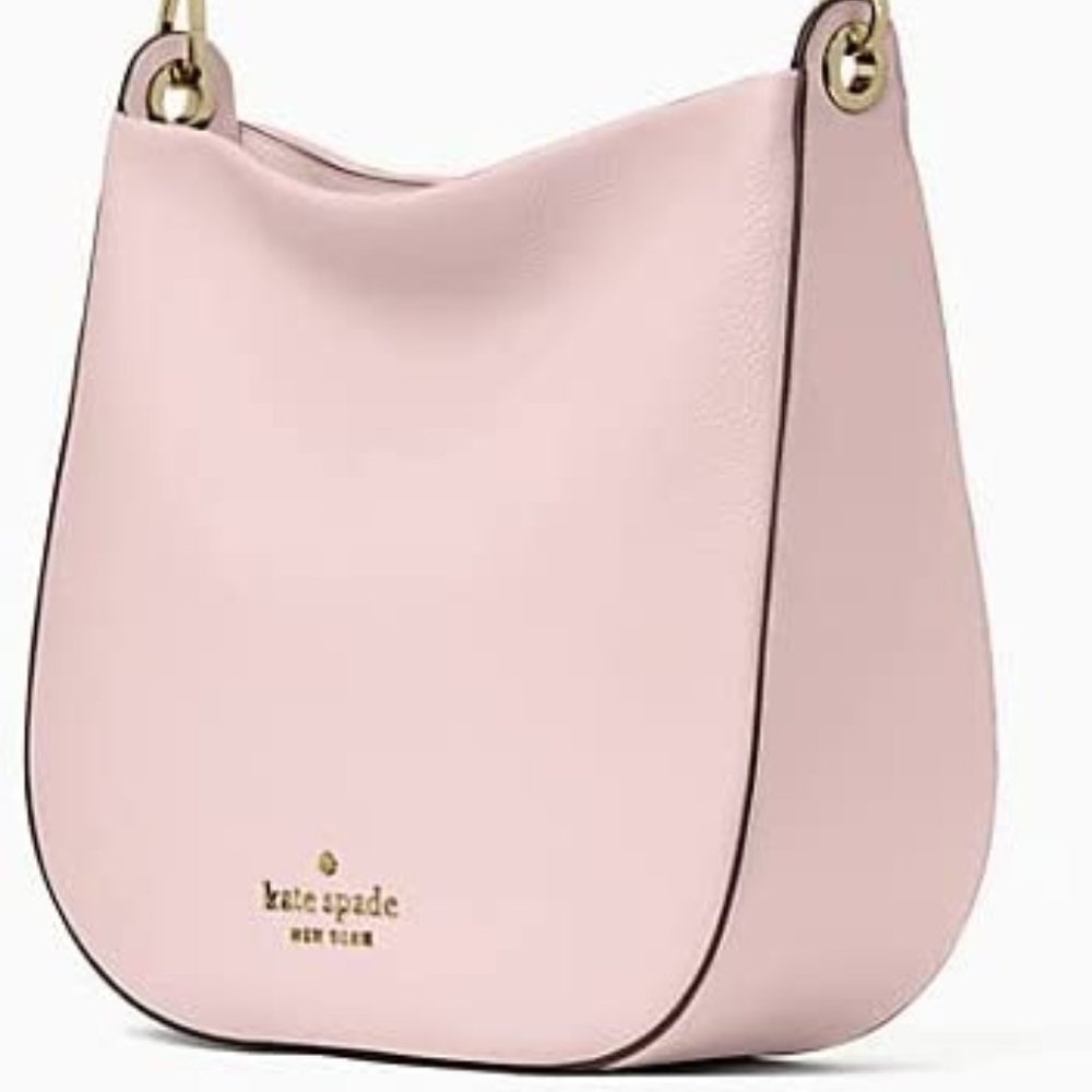 Kate Spade Lexy Pebbled Leather Shoulder Bag, Chalk Pink